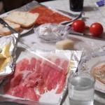 wonderful food from the supermarket, lunch in Milan, photo by LdV