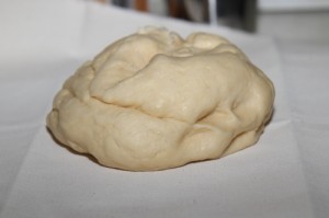sweet-bread-dough turned out