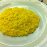 risotto alla milanese, eaten in Milan