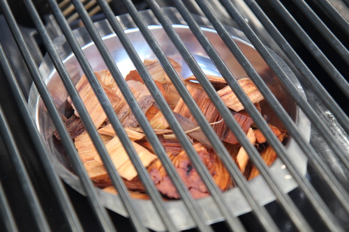 Lightly smoked chicken