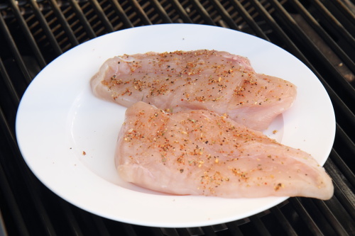 Lightly smoked chicken