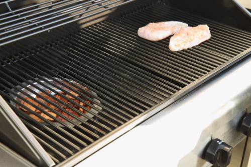 Lightly smoked chicken