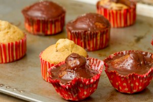 cupcakes made from toasted flour