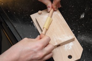 Rolling rigatoni, fresh pasta is always a treat!