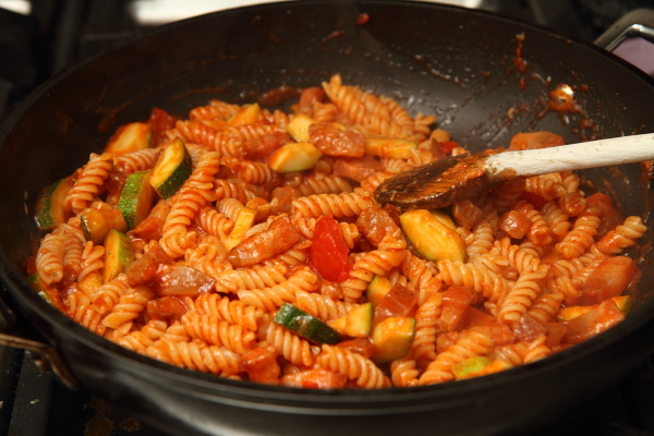 finished pasta all'Amatriciana alla valerie