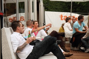 Visitors of the VIP lounge at Taste of Amsterdam