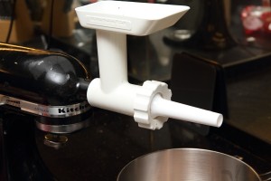 The sausage stuffer.